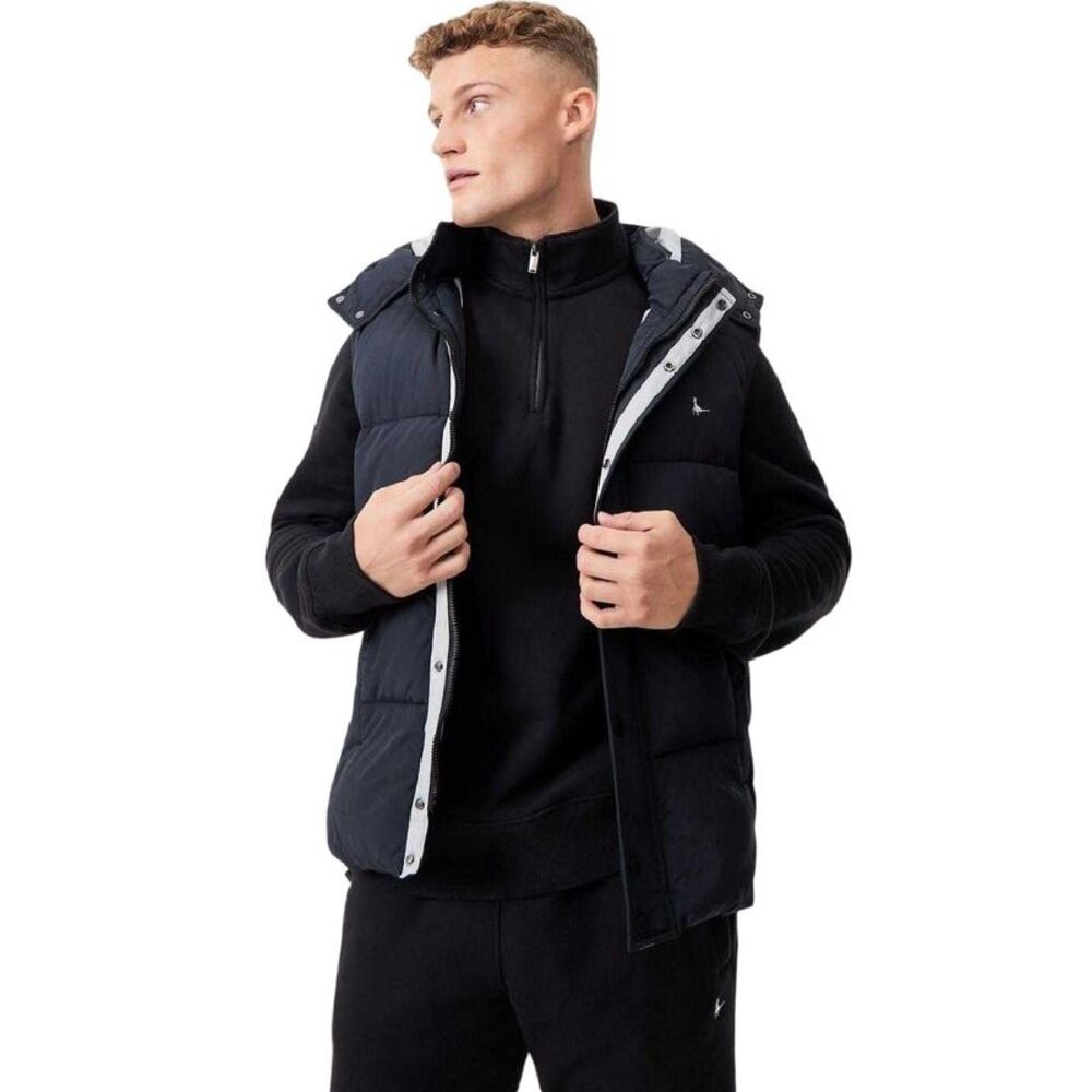 Jack Wills Mens Firestone Water Resistant Vest / Black